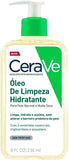 CeraVe Hydrating Foaming Oil Cleanser 236ml for Normal to Very Dry Skin with Squalane, Triglyceride and 3 Essential Ceramides (For Face and Body)