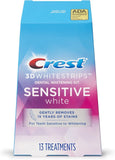 Crest 3D Whitestrips for Sensitive Teeth, Teeth Whitening Strip Kit, 26 Strips (13 Count Pack)