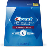 Crest 3D White Luxe Whitestrip Teeth Whitening Kit, Glamorous White, 14 Treatments