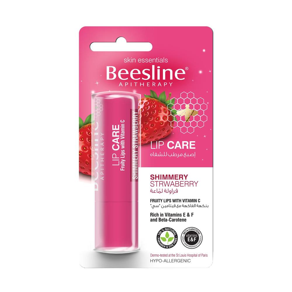 Beesline Lip Care Shimmery Strawberry 4Gm