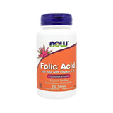 Now Folic Acid 800 mcg with Vitamin B-12 Tablets 250 Tablets