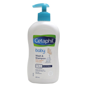 Cetaphil Baby Calendula Wash & Shampoo  Pump 400 Ml