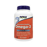 Now Foods Omega-3 1000mg, Molecularly Distilled 200 Softgels